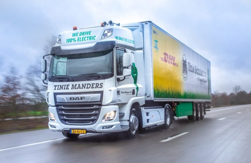 DAF CF Electric livrat Tinie Manders Transport