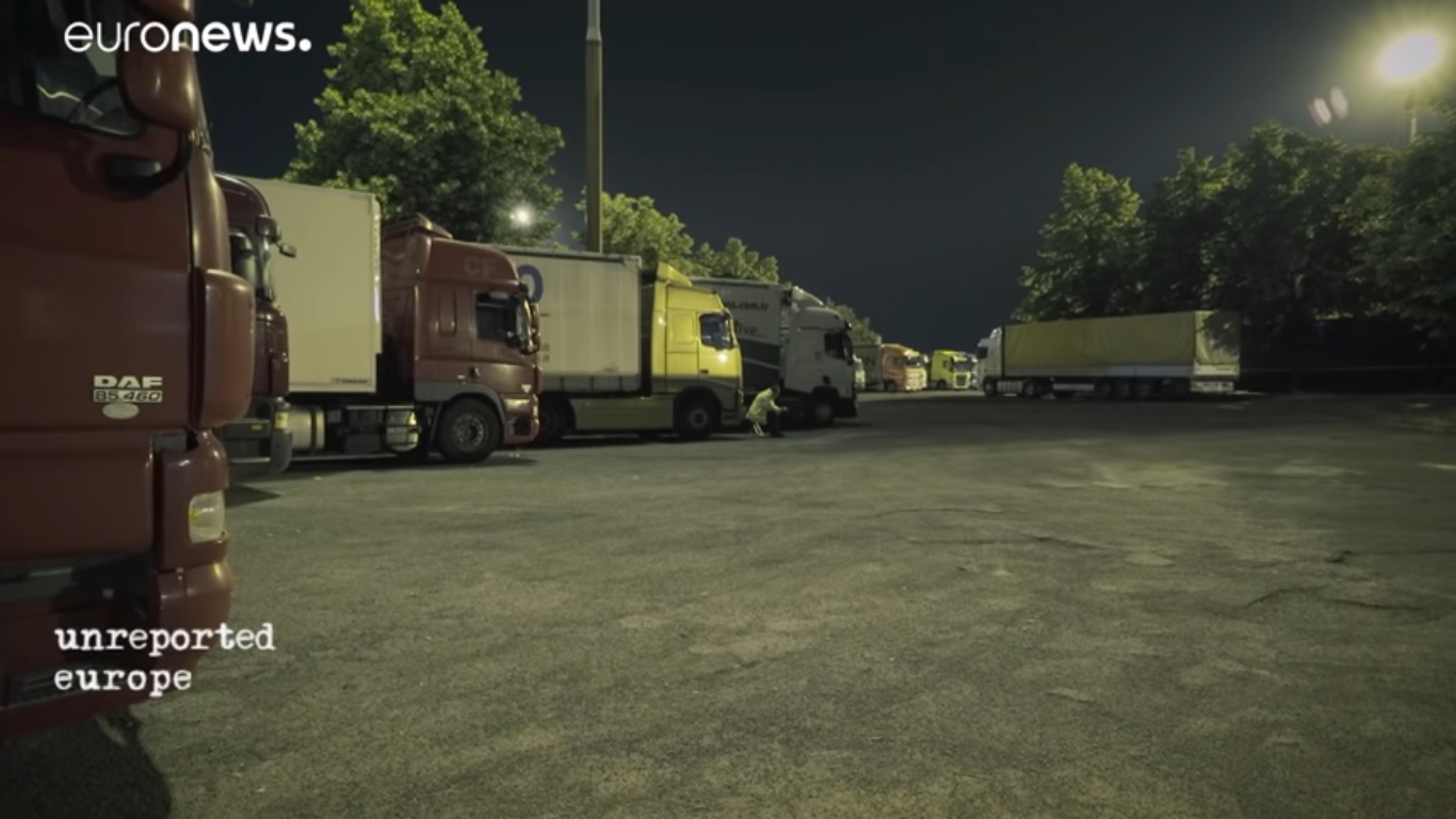 Reportaj Euronews: Șoferii de camion din est sunt exploatați