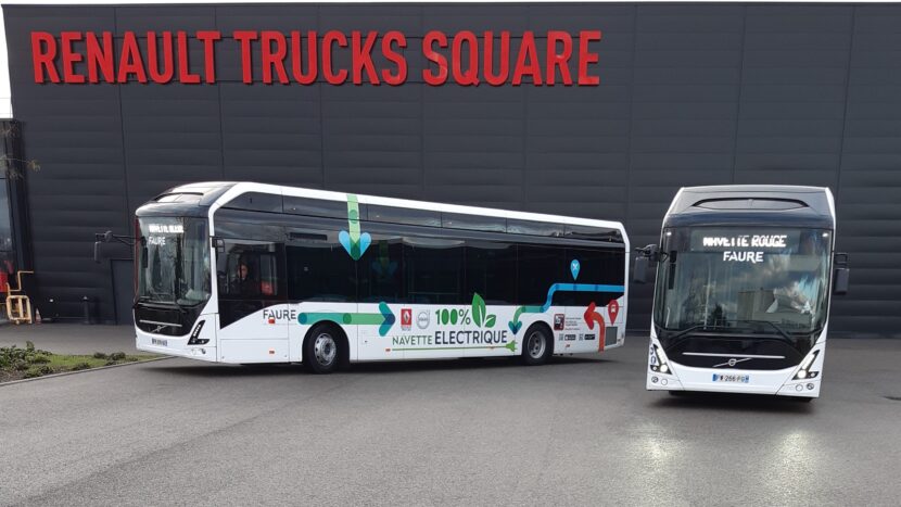 Fabrica Renault Trucks din Lyon folosește autobuze electrice pentru transportul angajaților